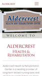 Mobile Screenshot of aldercrestskillednursing.com